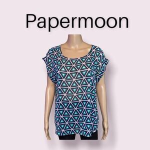 Papermoon Stitch Fix Sheer L Sleeveless Scoopneck
